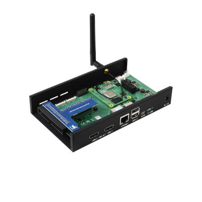 An Waveshare Metal Box (A) for Raspberry Pi Compute Module 4 IO Board with Cooling Fan