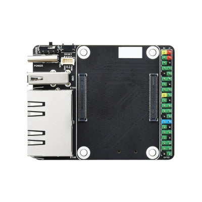 An Waveshare Mini Dual Gigabit Ethernet Base Board Designed for Raspberry Pi Compute Module 4