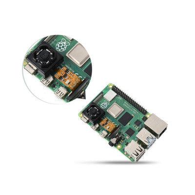 An Waveshare OV5647 5MP Optical Image Stabilization Camera Module for Raspberry Pi