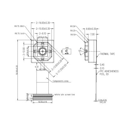 An Waveshare OV5647 5MP Optical Image Stabilization Camera Module for Raspberry Pi
