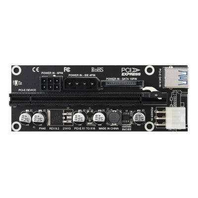 An Waveshare PCIe X1 to PCIe X16 Expander, Using With M.2 to PCIe 4-Ch Expander