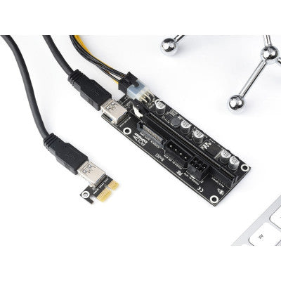 An Waveshare PCIe X1 to PCIe X16 Expander, Using With M.2 to PCIe 4-Ch Expander