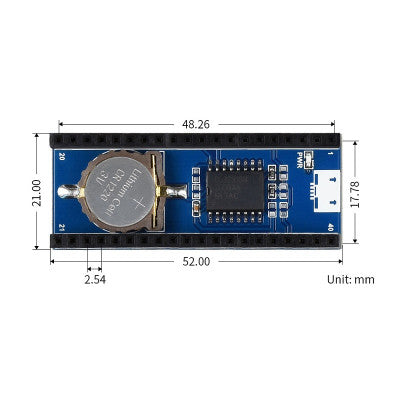 An Waveshare Pico-RTC-DS3231 IC Test Board