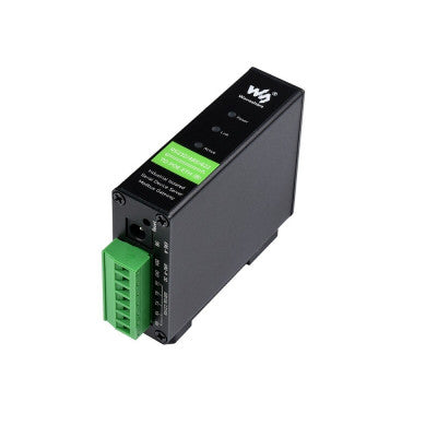 An Waveshare Rail-Mount Serial Server RS232/485/422 to RJ45 Ethernet Module TCP/IP to serial With POE Function