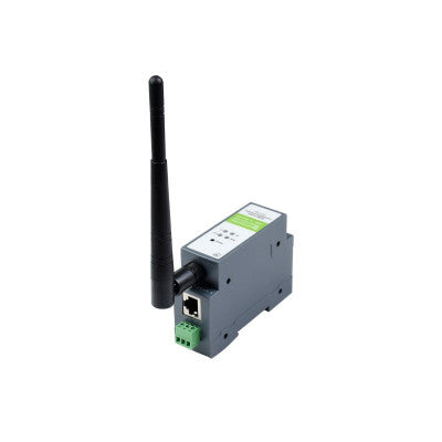 An Waveshare Rail-Mount Serial Server, RS485 to WIFI/Ethernet Module, Modbus MQTT Gateway