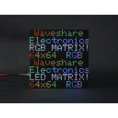 An Waveshare RGB Full-Color LED Matrix Panel, 2.5mm Pitch, 64x64 Pixels, Adjustable Brightness