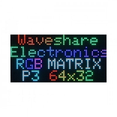 An Waveshare RGB Full-Color LED Matrix Panel, 4mm Pitch, 6432 Pixels, Adjustable Brightness