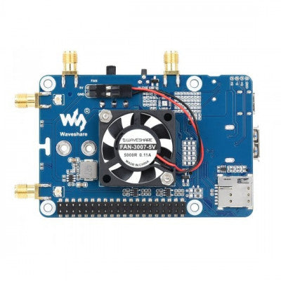 An Waveshare RM500U-CN 5G HAT for Raspberry Pi Quad Antennas LTE-A Multi Band 5G/4G/3G