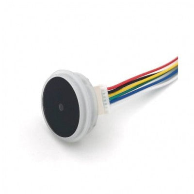 An Waveshare Round 2D Barcode/QR code Reader Scanner Module, With LED Indicator