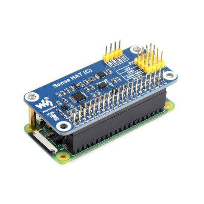 An Waveshare Sense HAT (C) for Raspberry Pi, Onboard Multi Powerful Sensors, Supports External Sensors