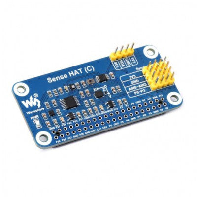 An Waveshare Sense HAT (C) for Raspberry Pi, Onboard Multi Powerful Sensors, Supports External Sensors