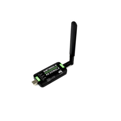 An Waveshare SIM7600G-H 4G DONGLE, GNSS Positioning, Global Band Support