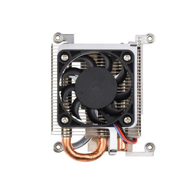 An Waveshare Ultra Thin ICE Tower Cooling Fan For Raspberry Pi 4B, 4.5mm Copper Tube, adjustable speed