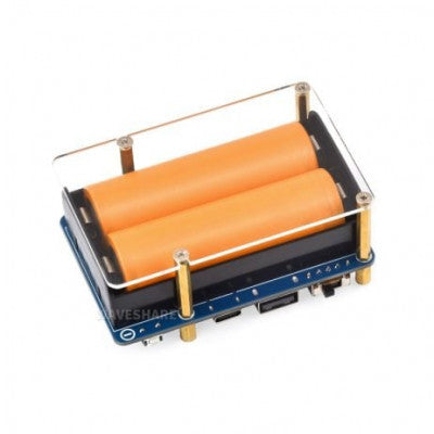 An Waveshare UPS HAT (D) for Raspberry Pi, Supports 21700 Li battery (NOT included), 5V Uninterruptible Power Supply, Pogo Pins Connector