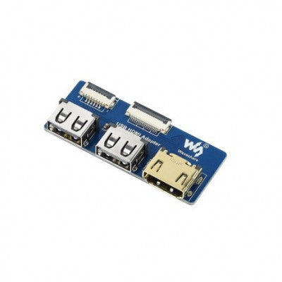 An Waveshare USB HDMI Adapter for CM4-IO-BASE Adapting FFC Connector To Standard Connector