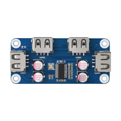 An Waveshare USB HUB HAT (B) for Raspberry Pi Series with 4x USB 2.0 Ports