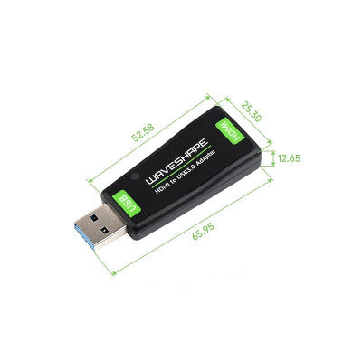 An Waveshare USB Port High Definition HDMI Video Capture Card, for Gaming / Streaming / Cameras HDMI to USB 3.0 Version