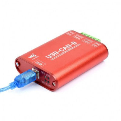 An Waveshare USB to CAN Adapter, Dual-Channel CAN Analyzer, Industrial Isolation
