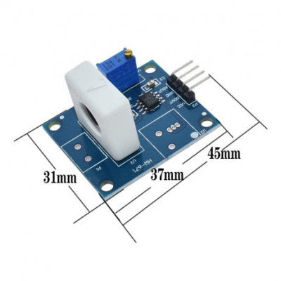An WCS1700 Hall Current Sensor Module with Over Current Protection