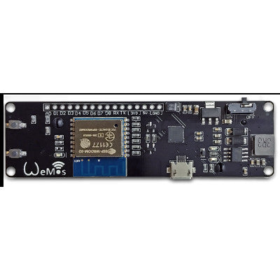 An WeMos D1 ESP Wroom 02 Board ESP8266 Mini WiFi Nodemcu Module 18650 Battery