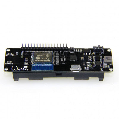 An WeMos D1 ESP Wroom 02 Board ESP8266 Mini WiFi Nodemcu Module 18650 Battery