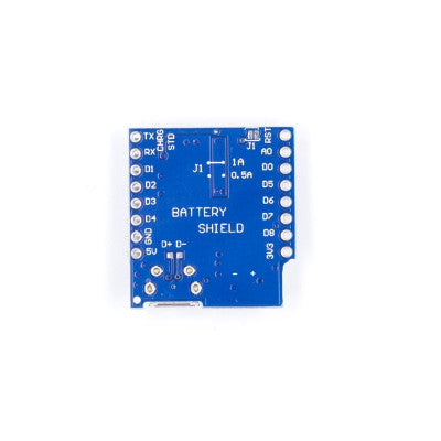 An WeMos D1 Lithium Battery Charger Board with Mini USB
