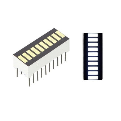 An 10 Segment LED Bar Graph Display - White Color