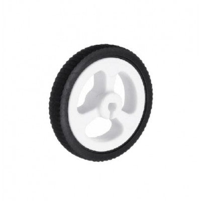 An White 3PI miniQ Car Wheel Tyre 34mm for N20 Motor