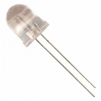 An White LED - 10mm - Clear - 5 Pieces Pack