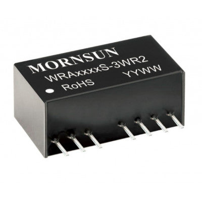 An WRA1212S-3WR2 Mornsun 12V to ±12V DC-DC Converter 3W Power Supply Module - Ultra Compact SIP Package