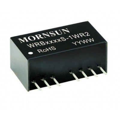 An WRB0505S-1WR2 Mornsun 5V to 5V DC-DC Converter 1W Power Supply Module - Ultra Compact SIP Package