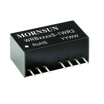 An WRB0515S-1WR2 Mornsun 5V to 15V DC-DC Converter 1W Power Supply Module - Ultra Compact SIP Package