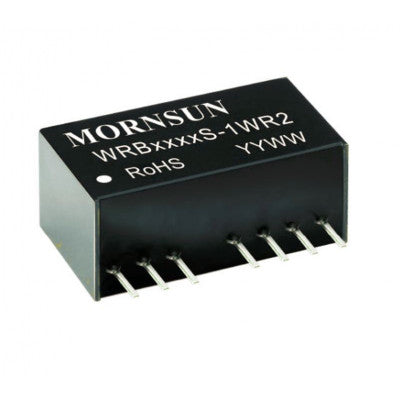 An WRB0524S-1WR2 Mornsun 5V to 24V DC-DC Converter 1W Power Supply Module - Ultra Compact SIP Package