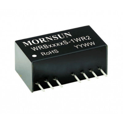 An WRB2412S-1WR2 Mornsun 24V to 12V DC-DC Converter 1W Power Supply Module - Ultra Compact SIP Package