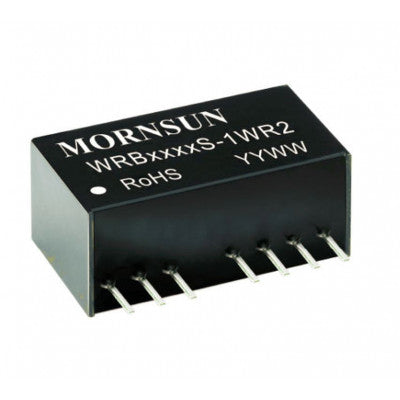 An WRB2415S-1WR2 Mornsun 24V to 15V DC-DC Converter 1W Power Supply Module - Ultra Compact SIP Package