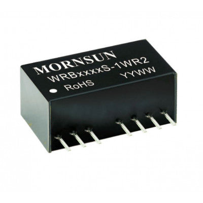 An WRB2424S-1WR2 Mornsun 24V to 24V DC-DC Converter 1W Power Supply Module - Ultra Compact SIP Package