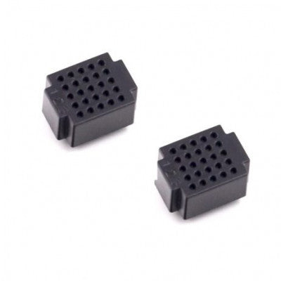 An XF-25 Ultra Mini Breadboard Black - 2 Pieces Pack
