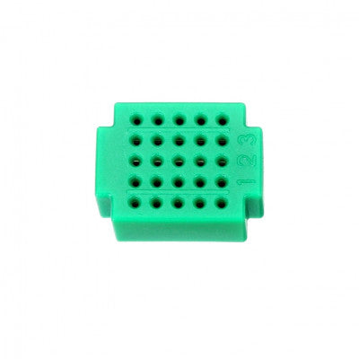 An XF-25 Ultra Mini Breadboard Green - 2 Pieces Pack