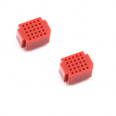 An XF-25 Ultra Mini Breadboard Red- 2 Pieces pack