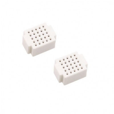 An XF-25 Ultra Mini Breadboard White - 2 Pieces pack