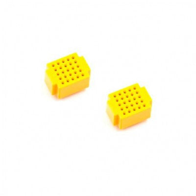 An XF-25 Ultra Mini Breadboard Yellow - 2 Pieces pack