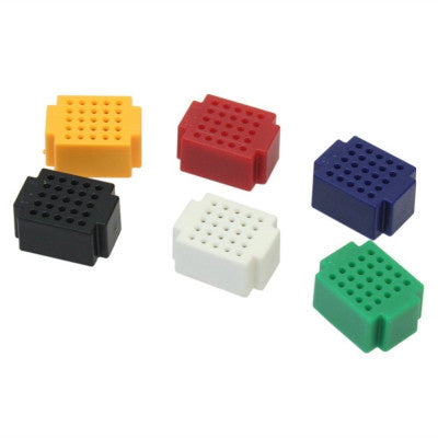 An XF-25 Ultra Mini Multi-color Block Building breadboard