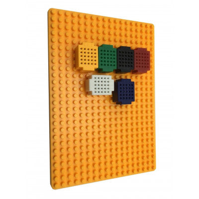 An XF-25 Ultra Mini Multi-color Block Building breadboard