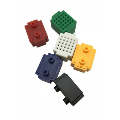 An XF-25 Ultra Mini Multi-color Block Building breadboard