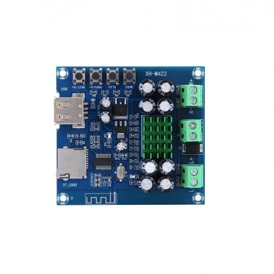An XH-M422 TPA3116D2 Bluetooth Amplifier Board U disk TF Player Amp Boards Dual Channels 2x50W DC12V-24V