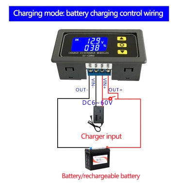 An XY-CD60 Solar Battery Charger Controller Module DC6-60V Charging Discharge Control Low Voltage Current Protection Board
