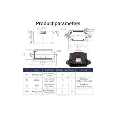 An YDLIDAR SDM15 Outdoor 15M Single Point Ranging Laser Sensor