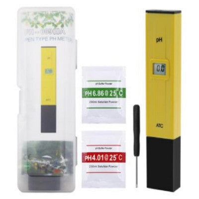 An Yellow 0.1 Resolution Digital PH Meter Tester Instruments With ATC 0.0-14.0pH