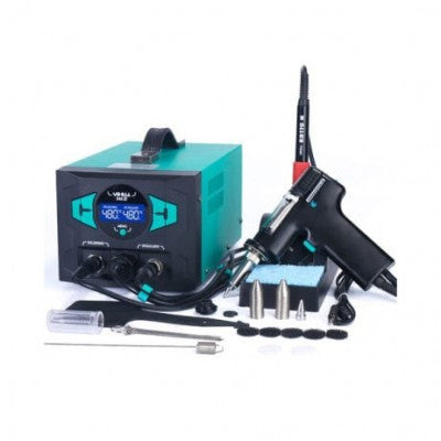 An YIHUA 948-III 3 in 1 Desoldering Rework 110W Soldering Iron Welding Solder Suck Vacuum Pick Up Pen Desoldering Soldering Station