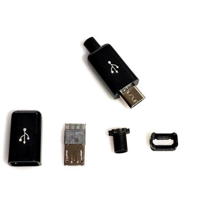 An YT2153Y Micro USB 4pin Male Connector for Charging / Data - OTG Cable-Unassembled